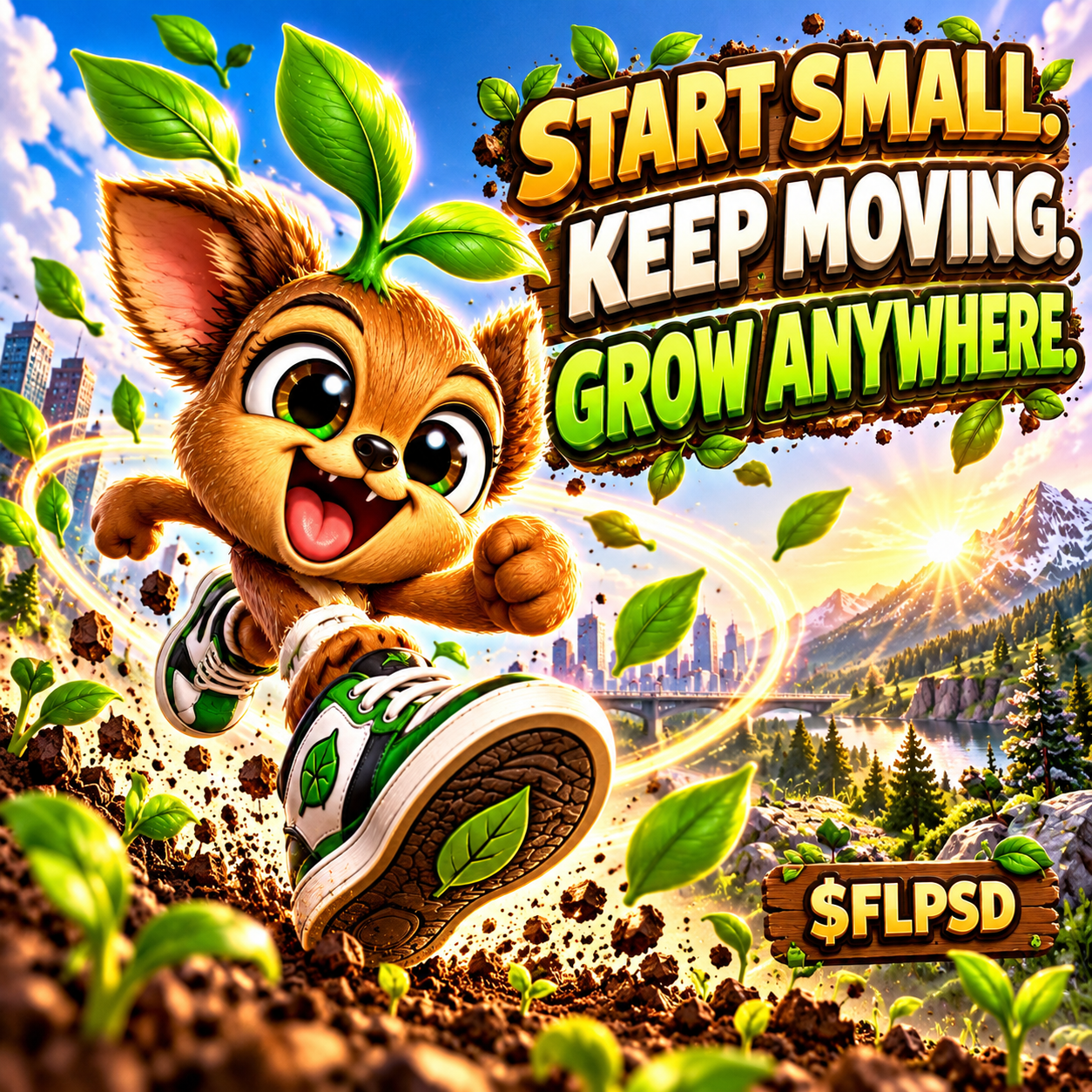 Start Small Keep Moving Grow Anywhere meme